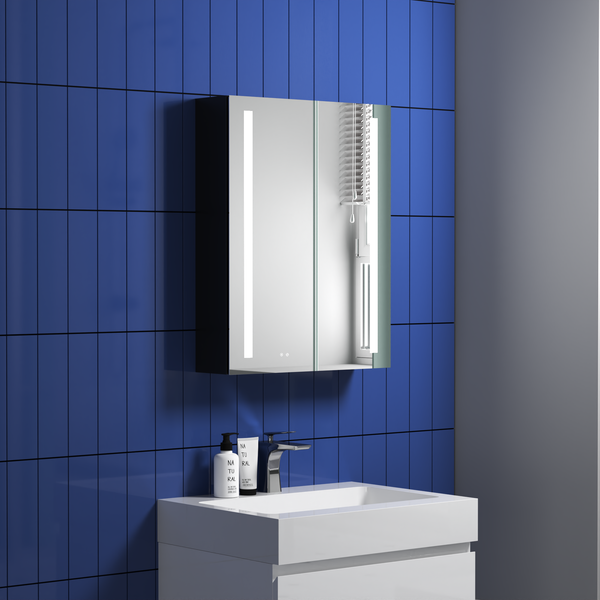 LED Light Mirror Cabinet with Frontlit Illumination and Ample Storage - MC01